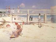 A Holiday at Mentone Charles conder